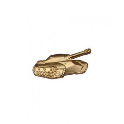Эмблема петличная металлическая Танковые войска нового образца золотая (правая)