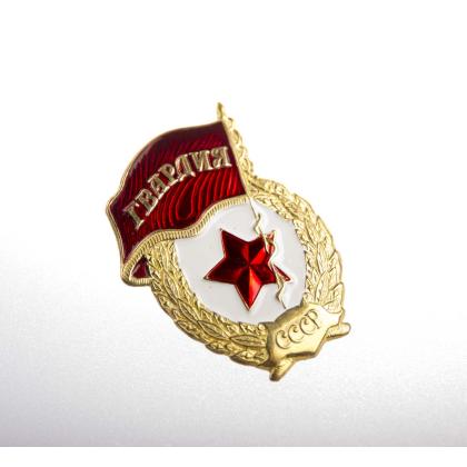 Где купить Знак нагрудный Гвардия ( СССР ) латунь в Москве недорого