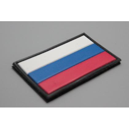 Где купить Шеврон- нашивку  - патч - нарукавный флаг Триколор ( 8х5 ) , ПВХ, на липучке в Москве недорого с доставкой по России