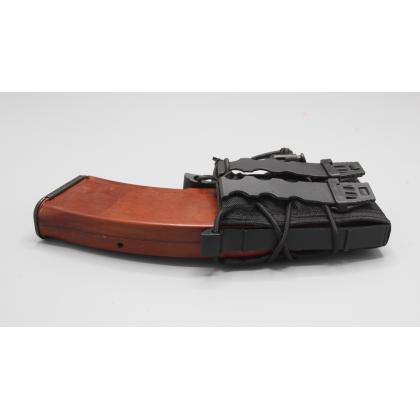  Где купить Подсумок ЧЕРНЫЙ для 1-го магазина АК molle пластиковые вставки в Москве недорого с доставкой по России
