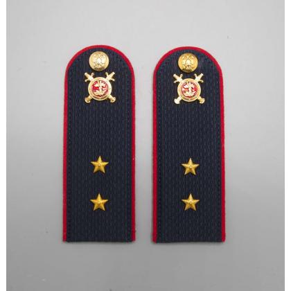 Где купить Погоны ПРАПОРЩИК МВД (иссиня-черный, картон) в сборе , укомплектованные с фурнитурой в Москве недорого с доставкой по России