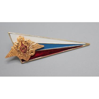 Где купить Уголок на берет РА триколор (малый)(металл) в Москве недорого с доставкой по России