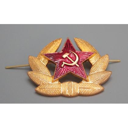Где купить Кокарду металлическую (советской армии) рядового состава в Москве недорого с доставкой по России