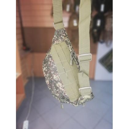 Где купить Сумку поясную (Tactical Sling Bag), тктическую сумку на пояс, цвет камуфляжный Цифра пиксел (410) в Москве в интернет магазине Атаман
