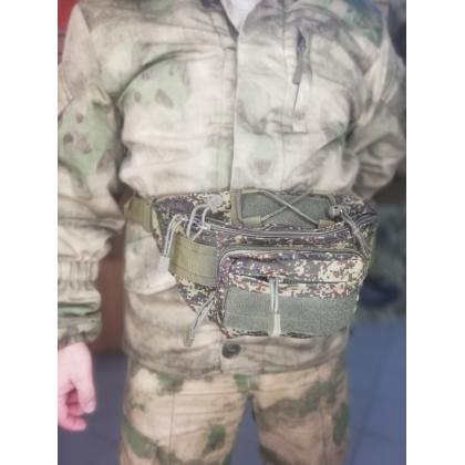 Где купить Сумку поясную (Tactical Sling Bag), тктическую сумку на пояс, цвет камуфляжный Цифра пиксел (410) в Москве в интернет магазине Атаман 