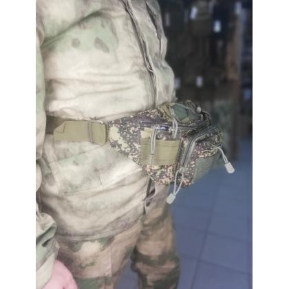 Где купить Сумку поясную (Tactical Sling Bag), тктическую сумку на пояс, цвет камуфлированный Цифра пиксел (410) в Москве в интернет магазине Атаман 