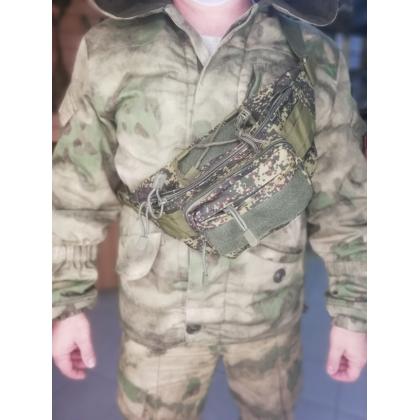 Где купить Сумку поясную (Tactical Sling Bag), тктическую сумку на пояс, цвет камуфлированный Цифра пиксел (410) в Москве в интернет магазине Атаман 