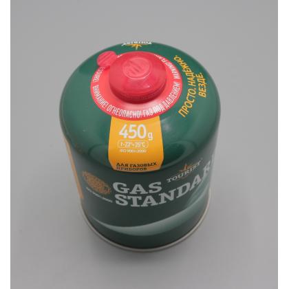 Где купить газовый туристический Газ баллон GAS STANDARD (TBR-450) для портативных приборов , туристических горелок- резьбовой, Tourist Турист в Москв