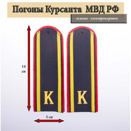 Где купить Погоны темно-синие курсант К Полиция (МВД) в Москве недорого с доставкой по России