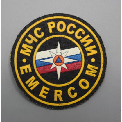 Где купить Шеврон пластизолевый МЧС России EMERCOM 9 см в Москве с доставкой по России