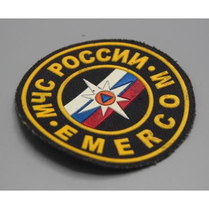 Где купить Шеврон пластизолевый МЧС России EMERCOM 9 см в Москве с доставкой по России