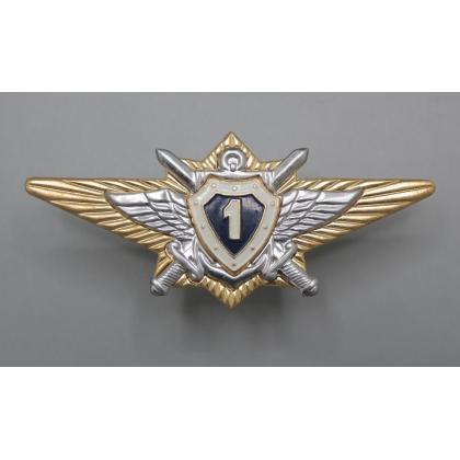 Где купить Нагрудный знак классность  ВС.РФ. офицерский армейский - 1 (синий) в Москве недорого с доставкой по России
