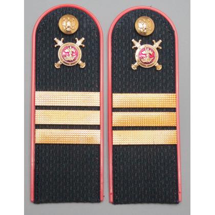 Где купить Погоны полиции СЕРЖАНТ МВД (иссиня-черный, пластик) в сборе в Москве недорого с доставкой по России