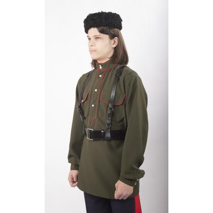 Где купить Портупею офицерскую  образца 1912 года для казаков, цвет черный (Премиум) в Москве недорого сдоставкой по России