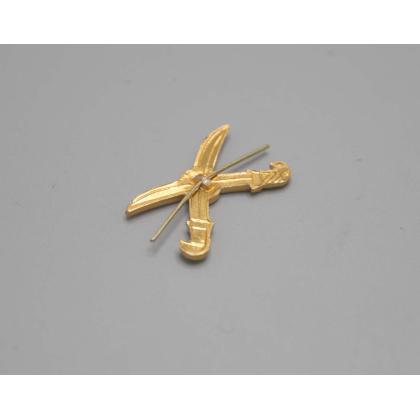 Где купить Эмблему (знак) петличная (петлица) Казачьи шашки золотые (казаки) в Москве недорого с доставкой по России