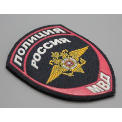 Где купить Шеврон (с липучкой) ПВХ резина Полиция МВД (общий орел) ( Приказ №777 ) в Москве недорого с доставкой по России